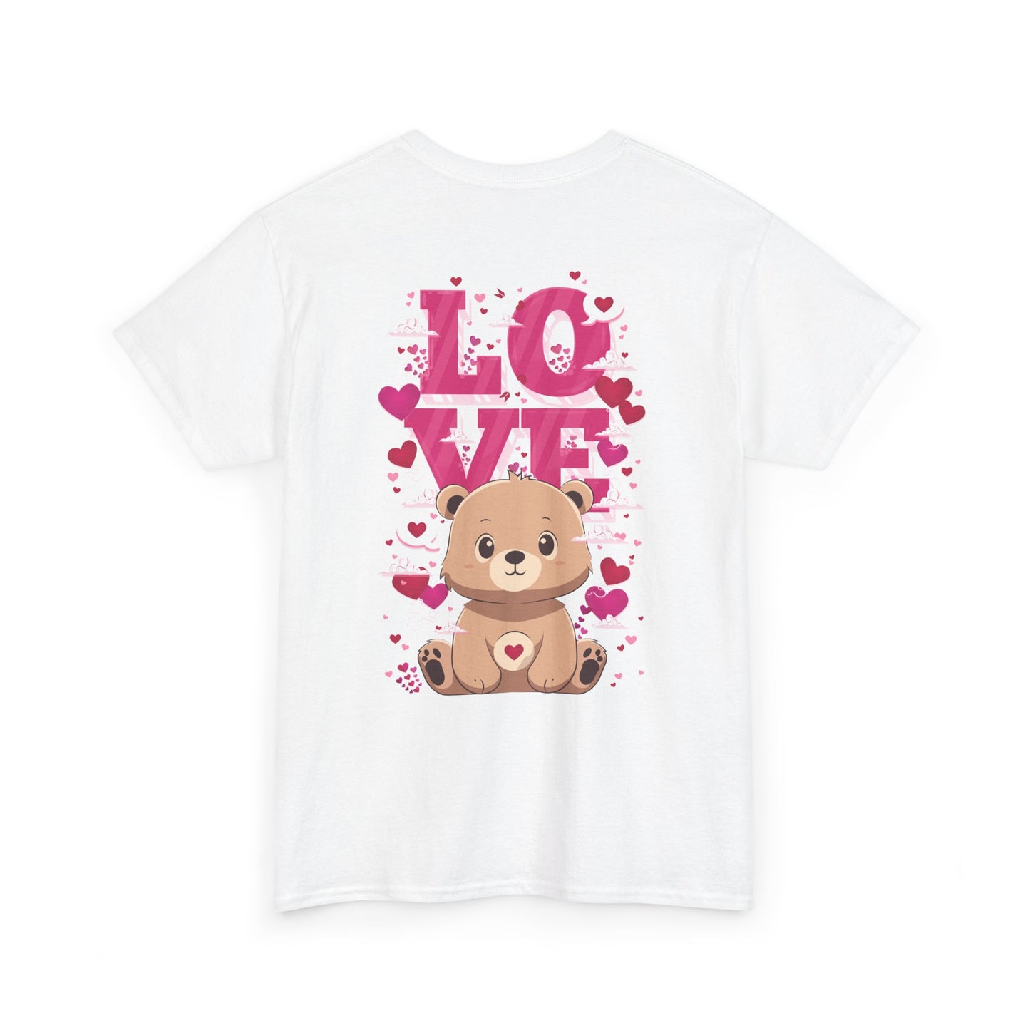 Pancha bear's love (back) unisex crewneck t-shirt