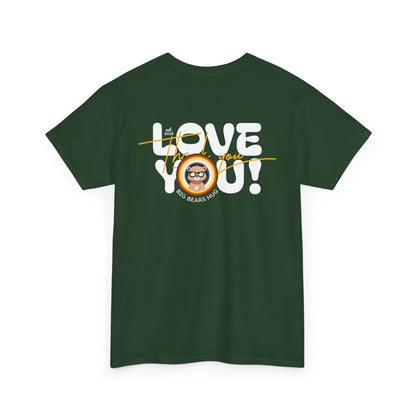 Love you and thank you bear flag (back) unisex crewneck t-shirt