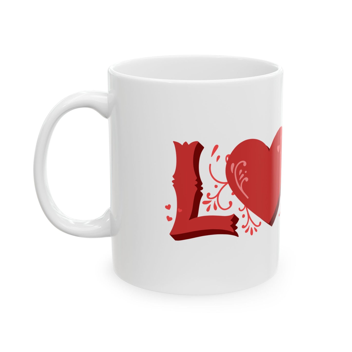Love letters ceramic coffee/tea mug/cup (11oz/15oz)