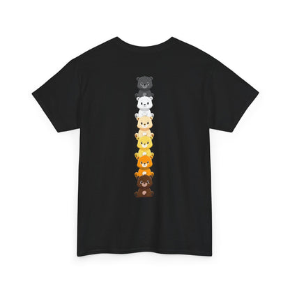 Bear flag line (back) unisex crewneck t-shirt
