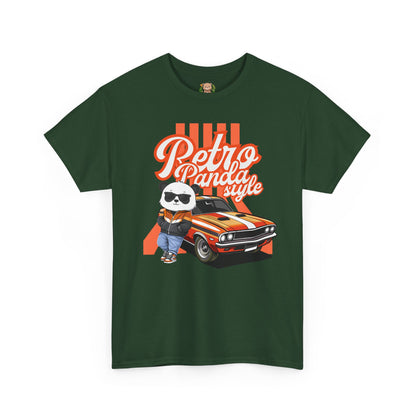 Retro panda style with Macho (front) unisex crewneck t-shirt