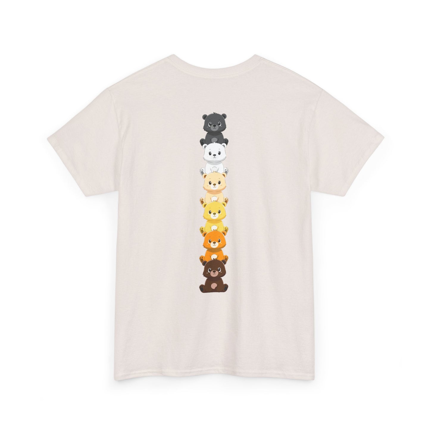 Bear flag line (back) unisex crewneck t-shirt