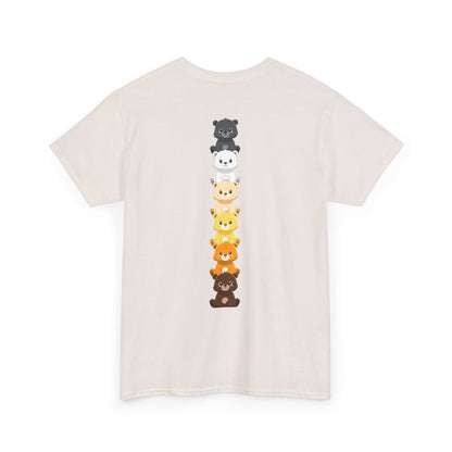 Bear flag line (back) unisex crewneck t-shirt