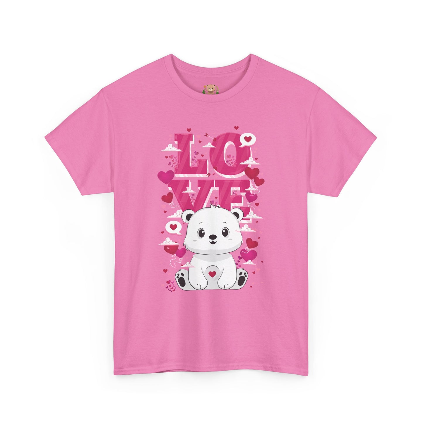 Snojo bear's love (front) unisex crewneck t-shirt