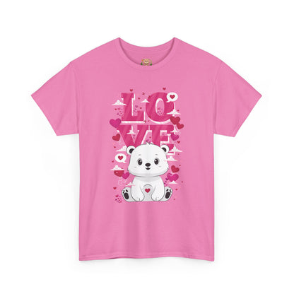 Snojo bear's love (front) unisex crewneck t-shirt