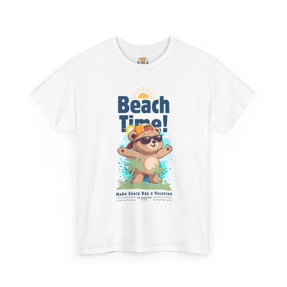 Beach time with Pancha (front) unisex crewneck t-shirt