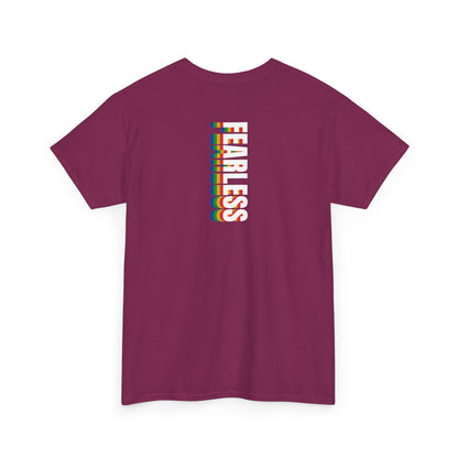 Fearless rainbow (back) unisex crewneck t-shirt