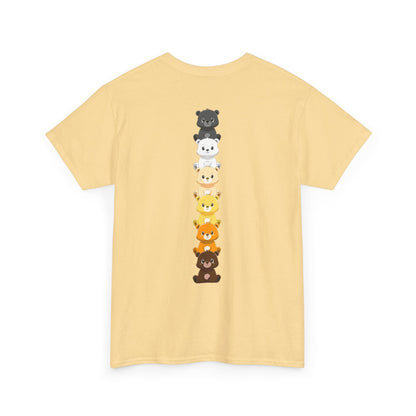 Bear flag line (back) unisex crewneck t-shirt