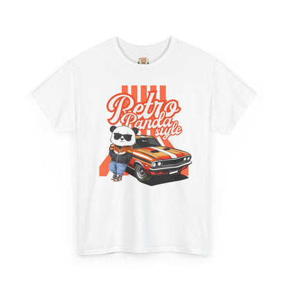 Retro panda style with Macho (front) unisex crewneck t-shirt