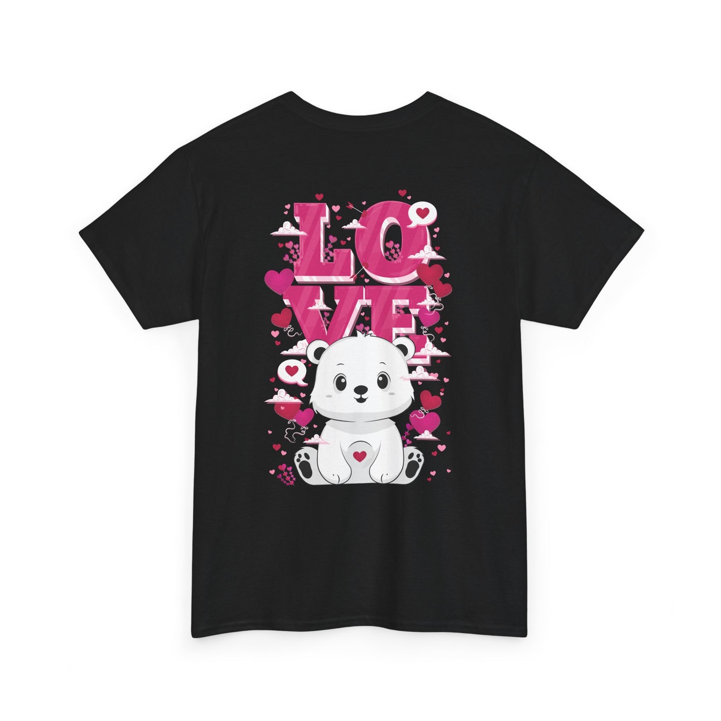 Snojo bear's love (back) unisex crewneck t-shirt