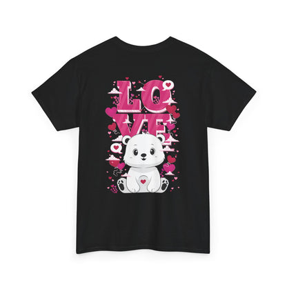 Snojo bear's love (back) unisex crewneck t-shirt