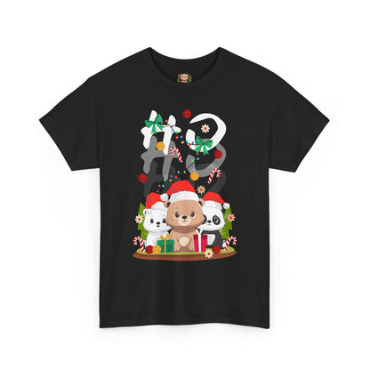 Ho Ho Ho Christmas bears (front) unisex crewneck t-shirt