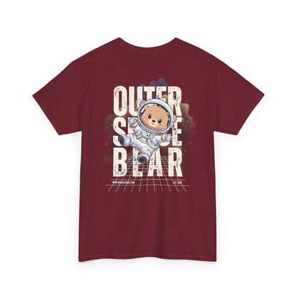 Outer space bear (back) unisex crewneck t-shirt