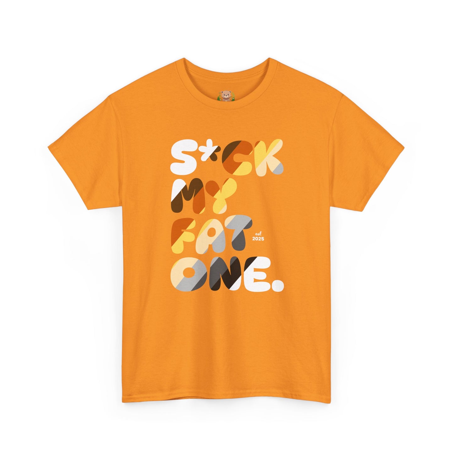 Suck my fat one bear flag (front) unisex crewneck t-shirt