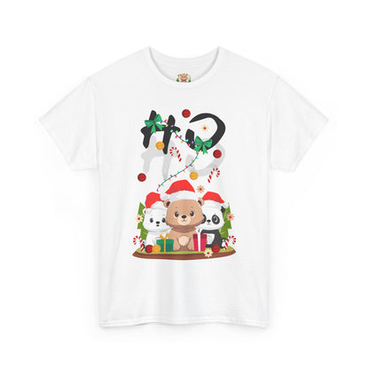 Ho Ho Ho Christmas bears (front) unisex crewneck t-shirt