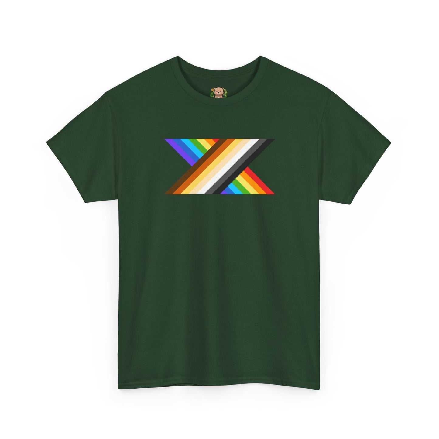 Bear and rainbow pride X unisex crewneck t-shirt