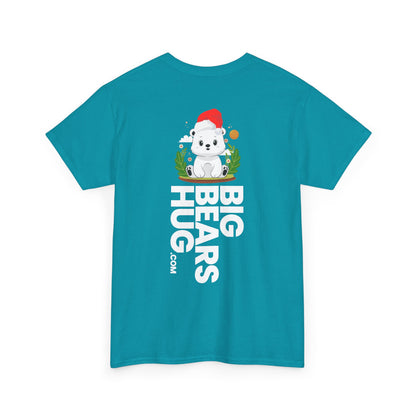 Snojo bear hug (back) Christmas unisex crewneck t-shirt