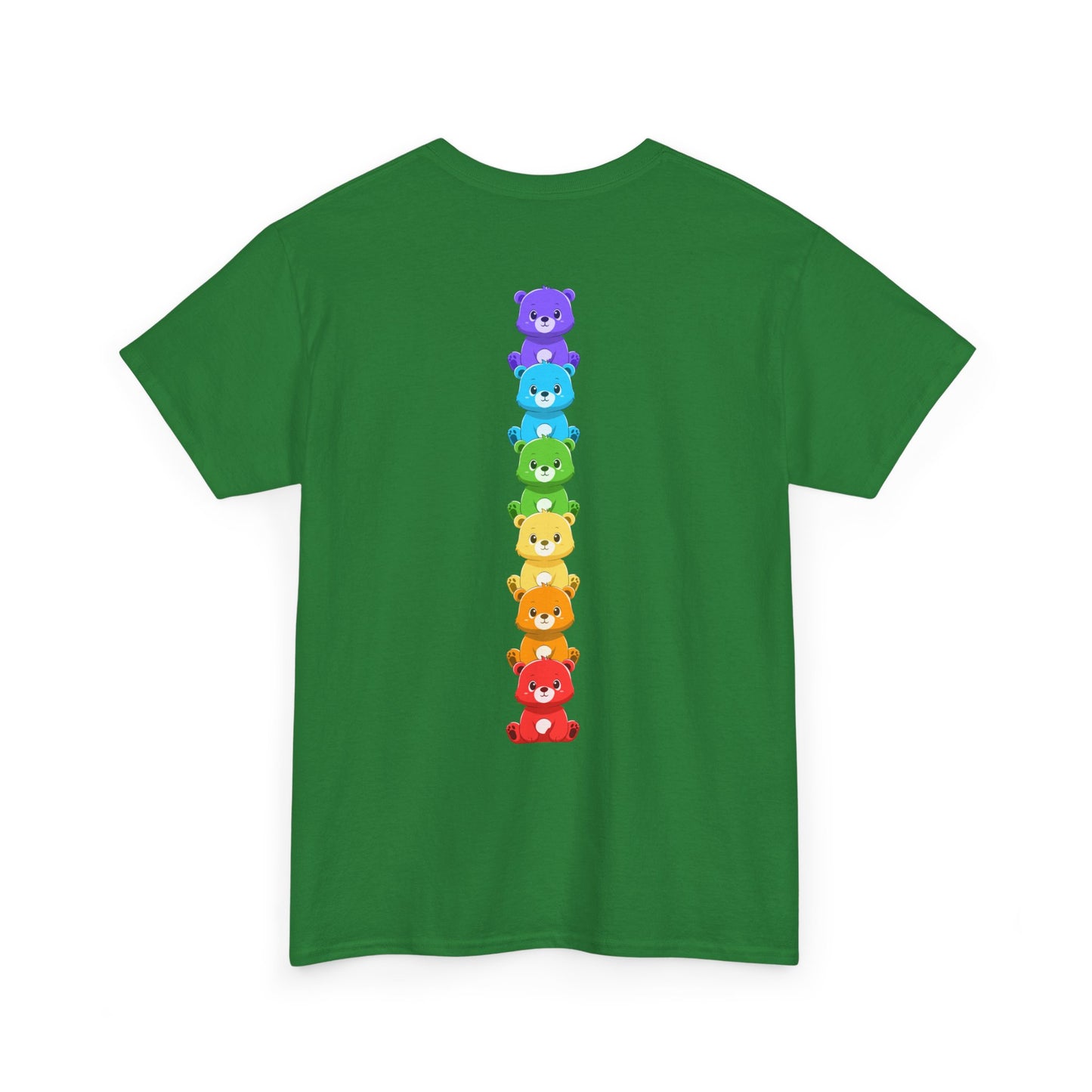 Rainbow bears line (back) unisex crewneck t-shirt