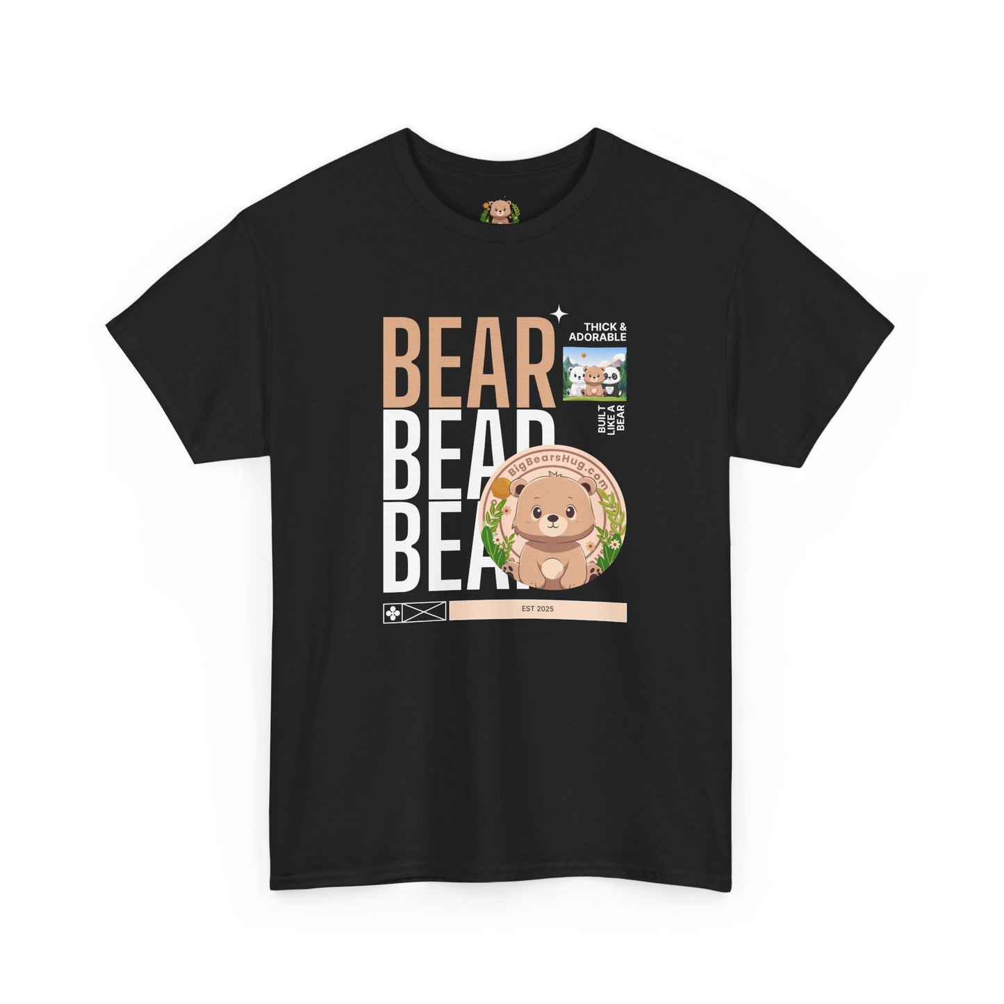 Bear bear bear hug (front) unisex crewneck t-shirt