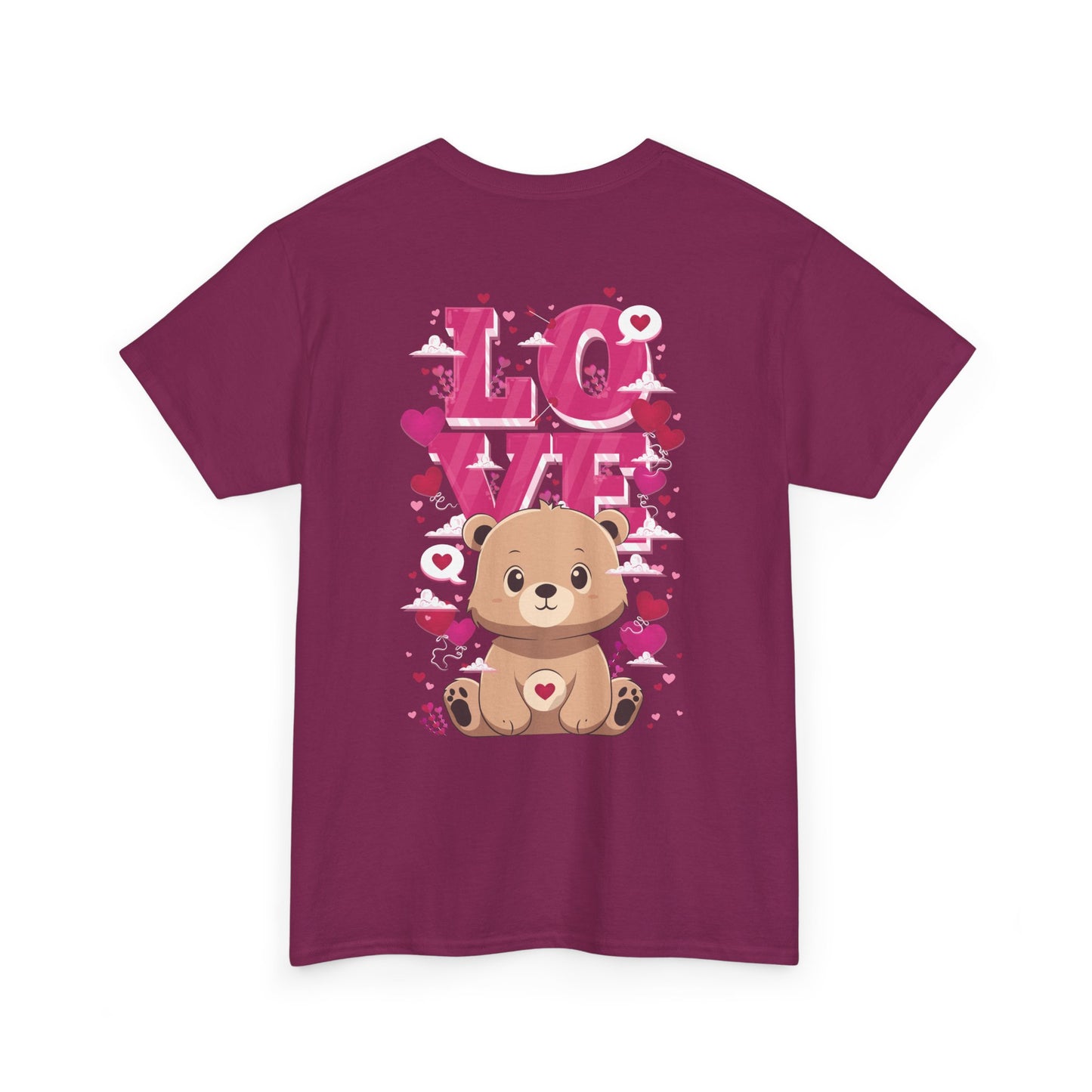 Pancha bear's love (back) unisex crewneck t-shirt