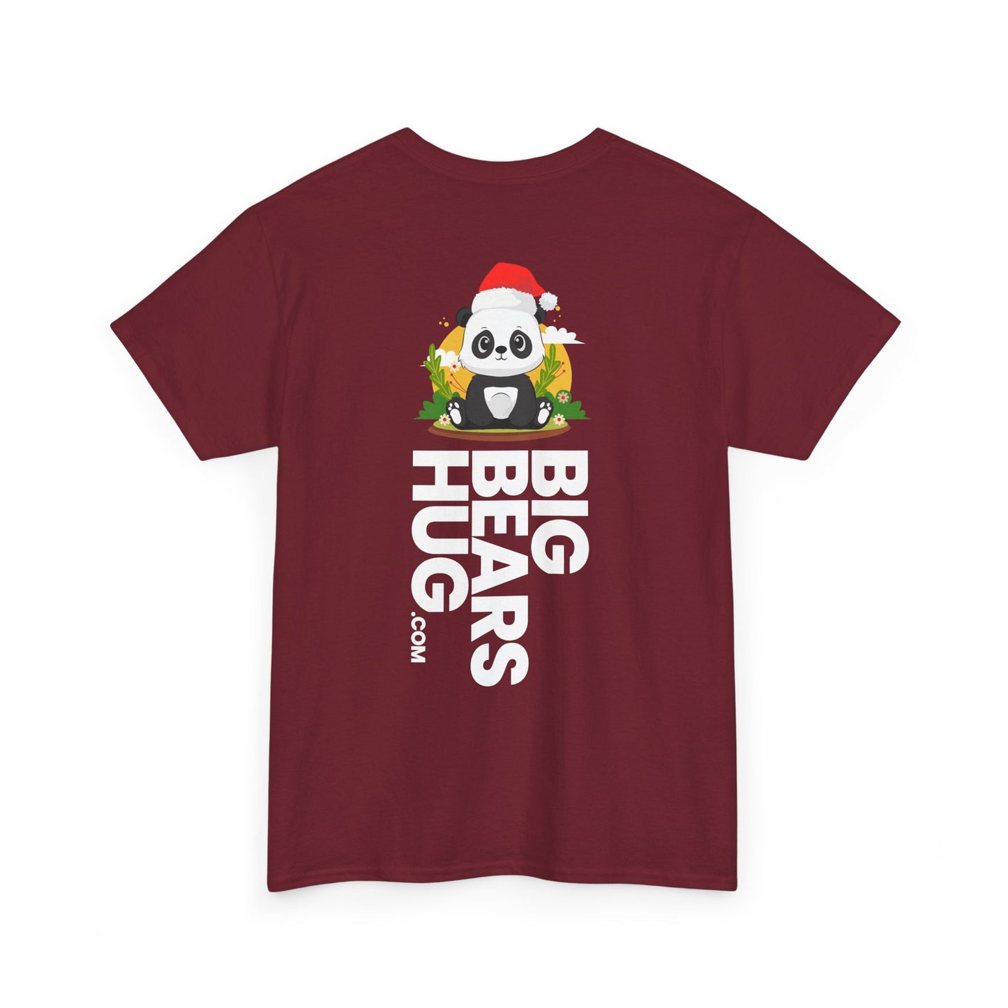 Macho bear hug (back) Christmas unisex crewneck t-shirt