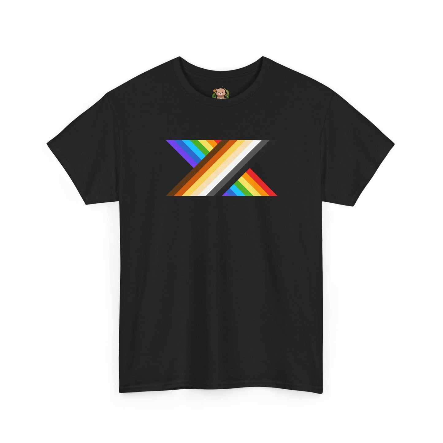 Bear and rainbow pride X unisex crewneck t-shirt