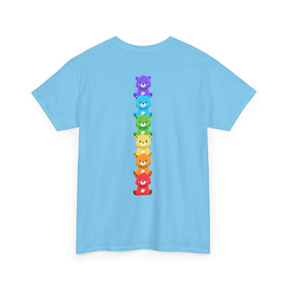 Rainbow bears line (back) unisex crewneck t-shirt