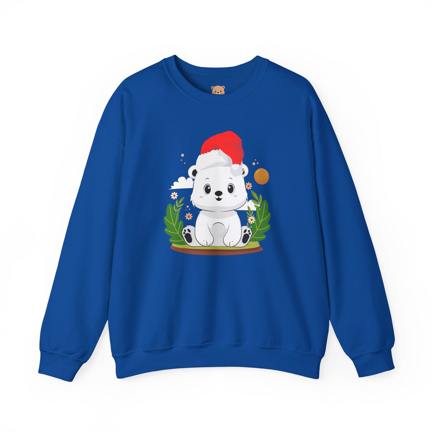 Snojo bear hug (front) Christmas unisex cozy crewneck sweatshirt
