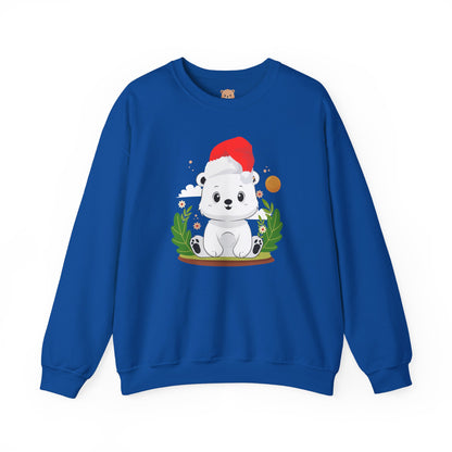 Snojo bear hug (front) Christmas unisex cozy crewneck sweatshirt