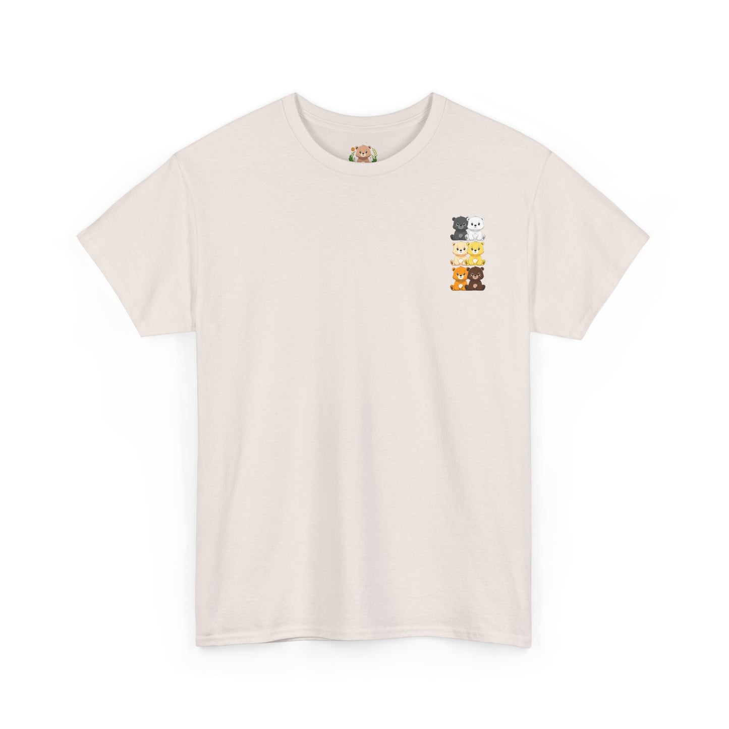 Bear flag mini grid unisex crewneck t-shirt